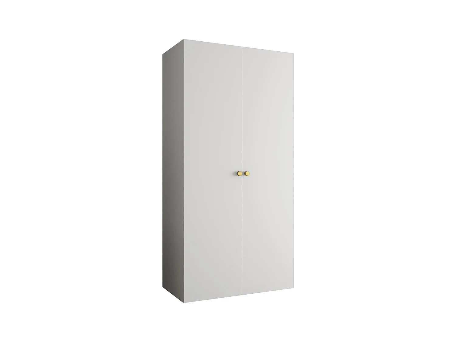 Armoire à portes battantes Parma 1 202/100/52 2 portes (Blanc)