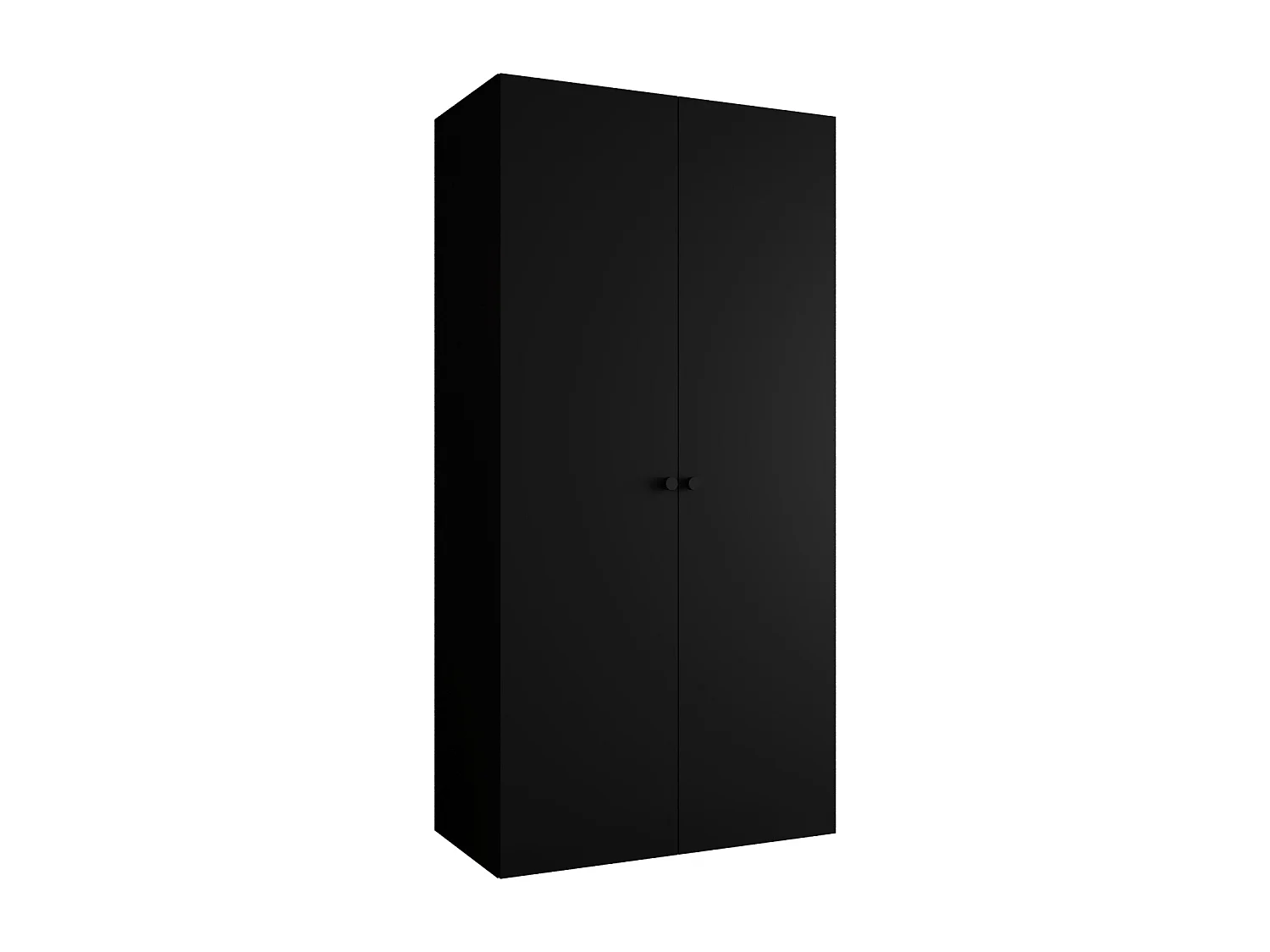 Armoire à portes battantes Parma 1 202/100/52 2 portes (Noir)