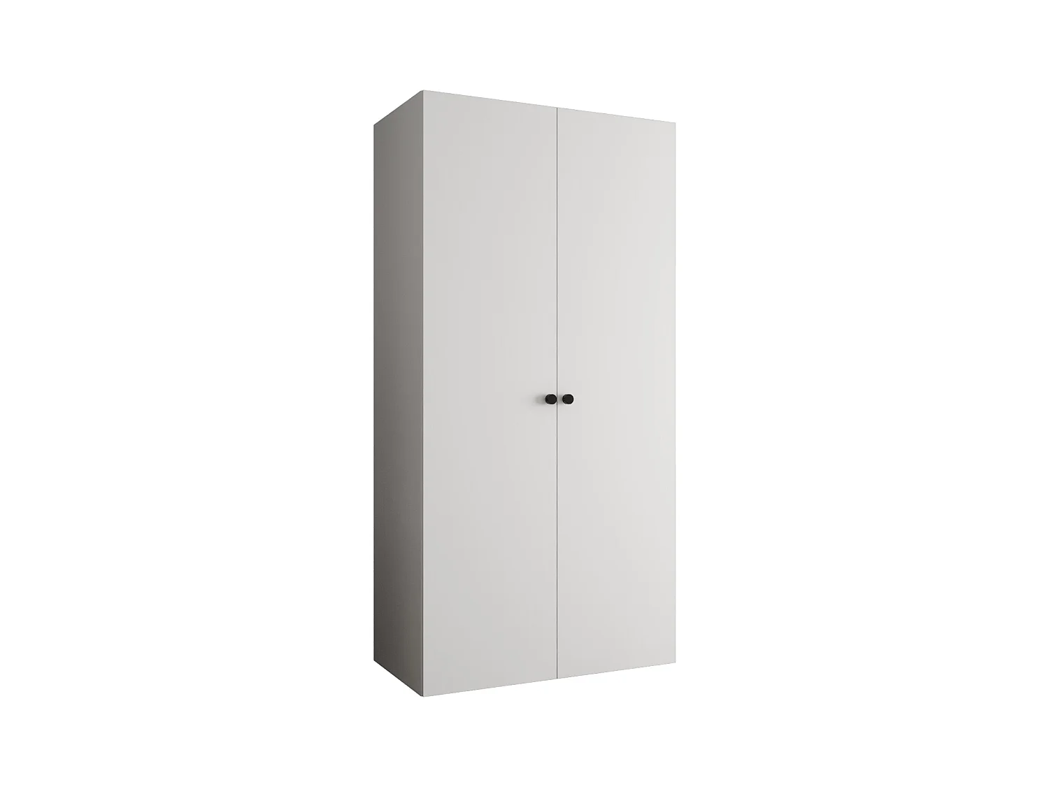 Armoire à portes battantes Parma 1 202/100/52 2 portes (Blanc)