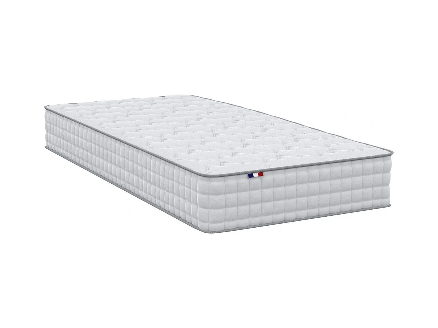 Matelas ressorts 5 zones réversible ETOILE - confort Made in France Dimensions - 90x190
