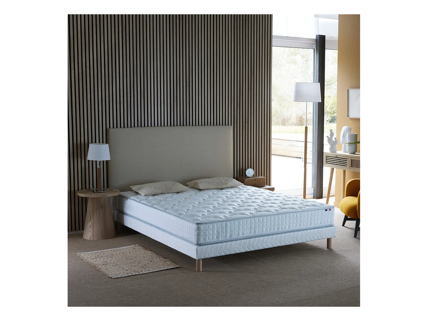 Matelas ressorts 5 zones réversible ETOILE - confort Made in France Dimensions - 160 x 200 cm