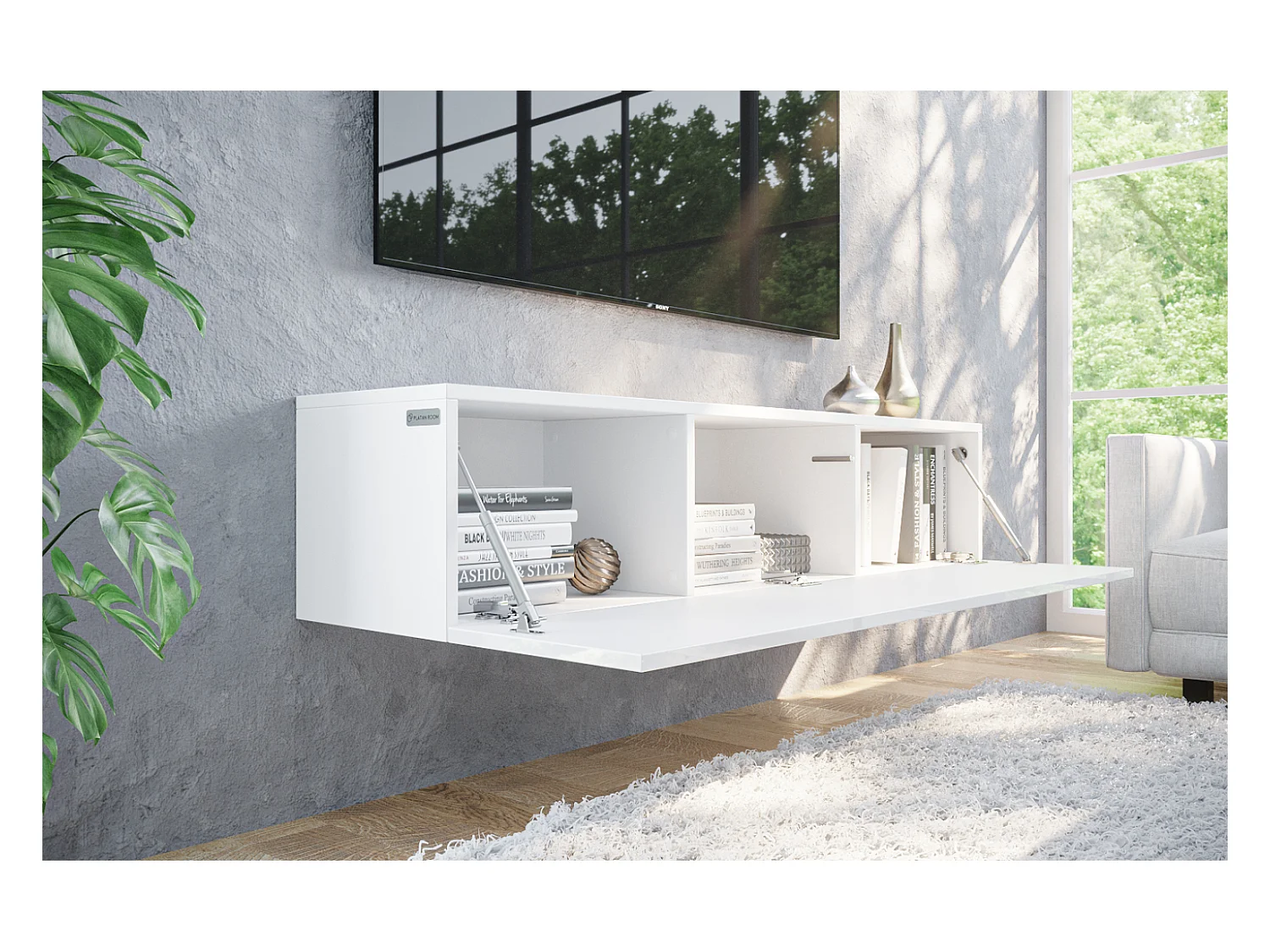 Zwevend TV-meubel 105 cm / 140 cm – Moderne Televisiekast voor de Woonkamer