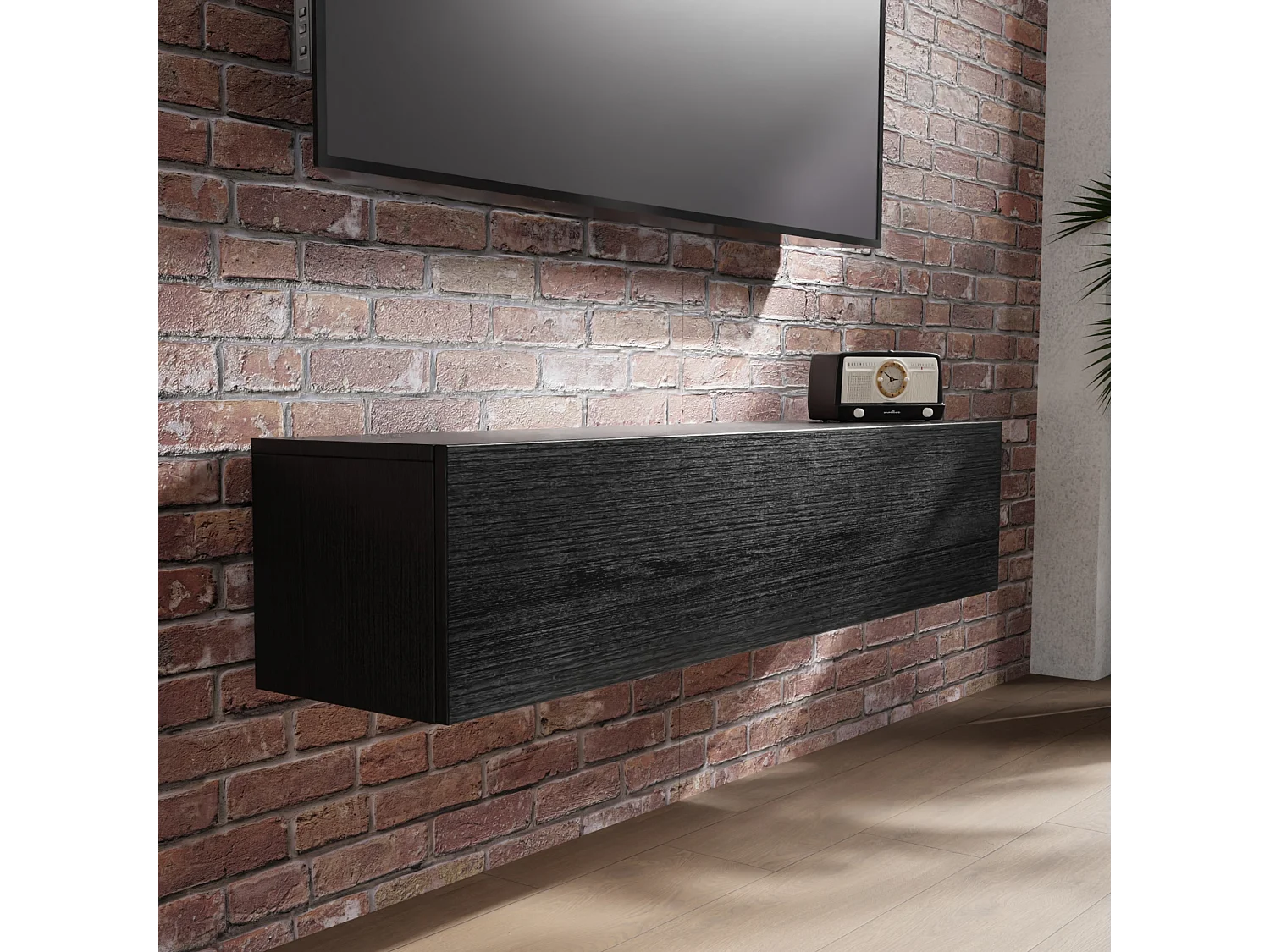 Mueble de TV 105 cm 140 cm Mueble Flotante Moderno para Salón o Pared