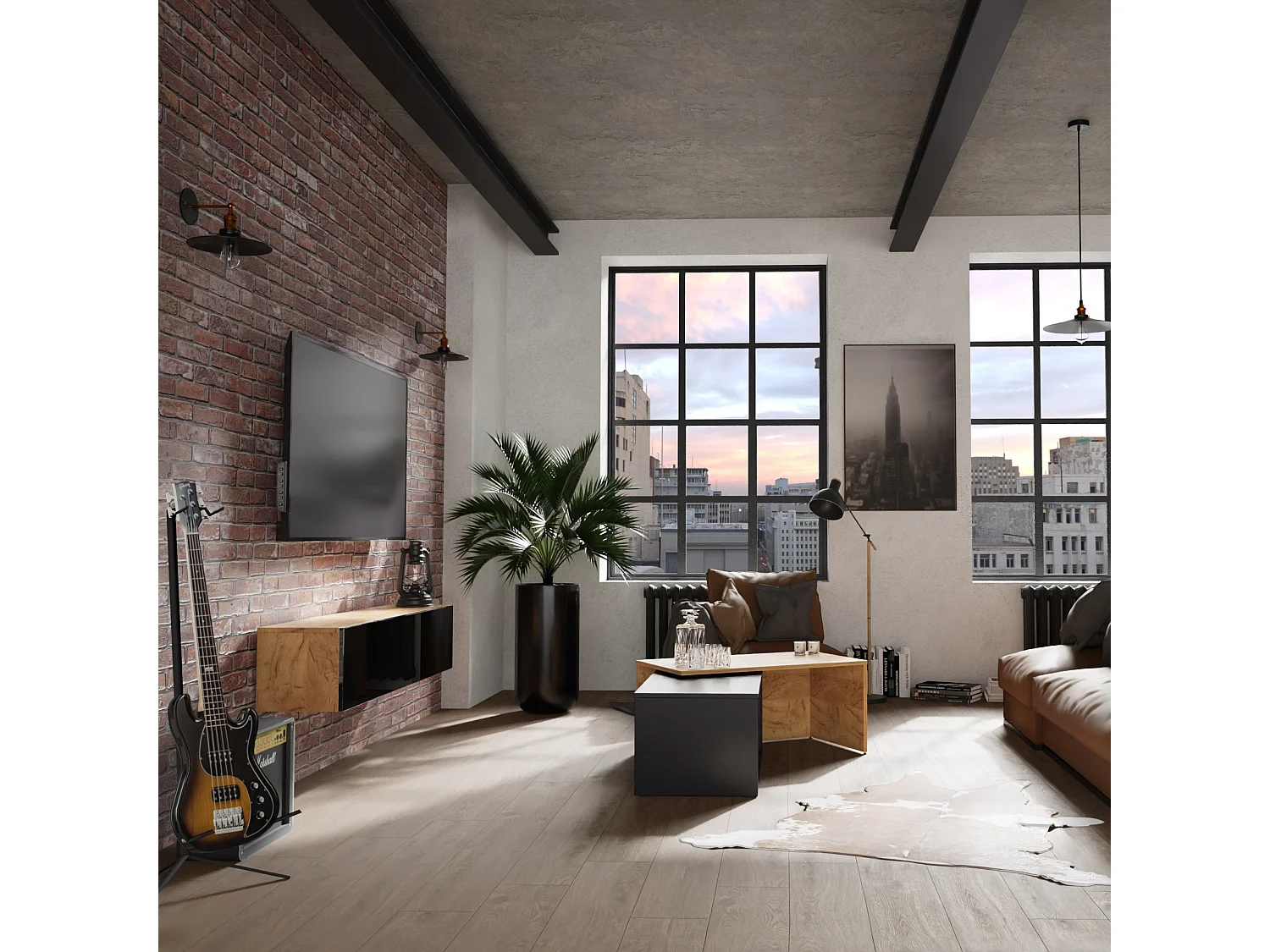 Meuble TV 105 cm 140 cm Banc Télé  Suspendu Banc Télévision Moderne Flottante pour Salon