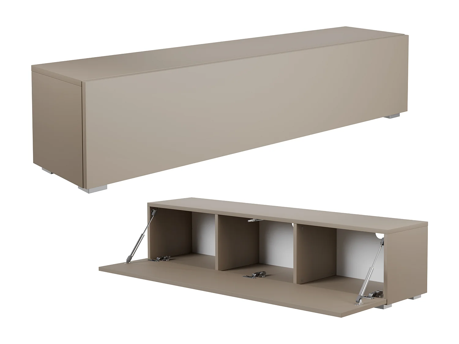 Meuble TV 105 cm 140 cm Banc Télé  Suspendu Banc Télévision Moderne Flottante pour Salon