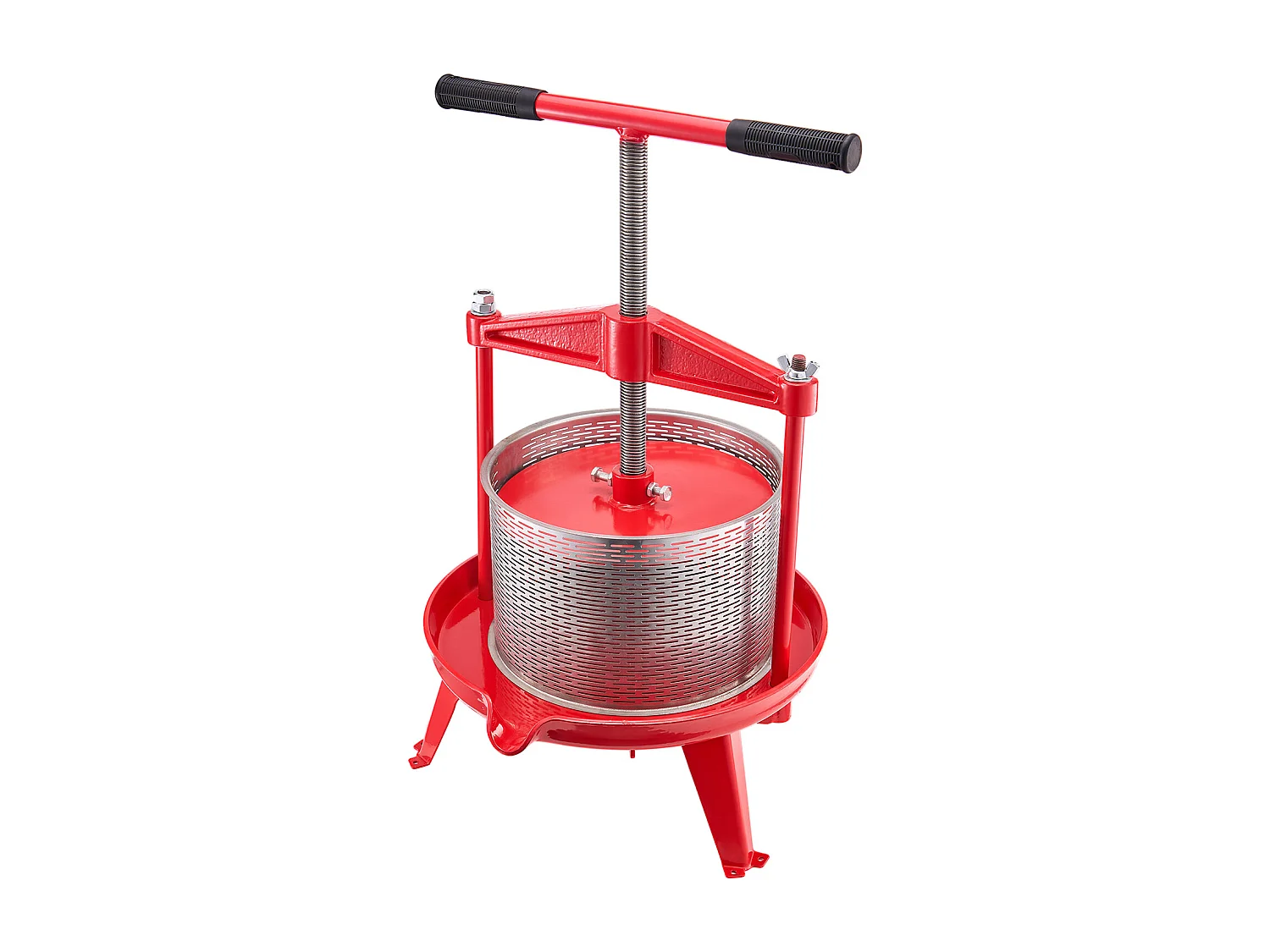 Presse Fruits SucceBuy Presse Manuelle de Fruit et de Vin, Acier Inoxydable de 9L pour la Fabrication de Jus.