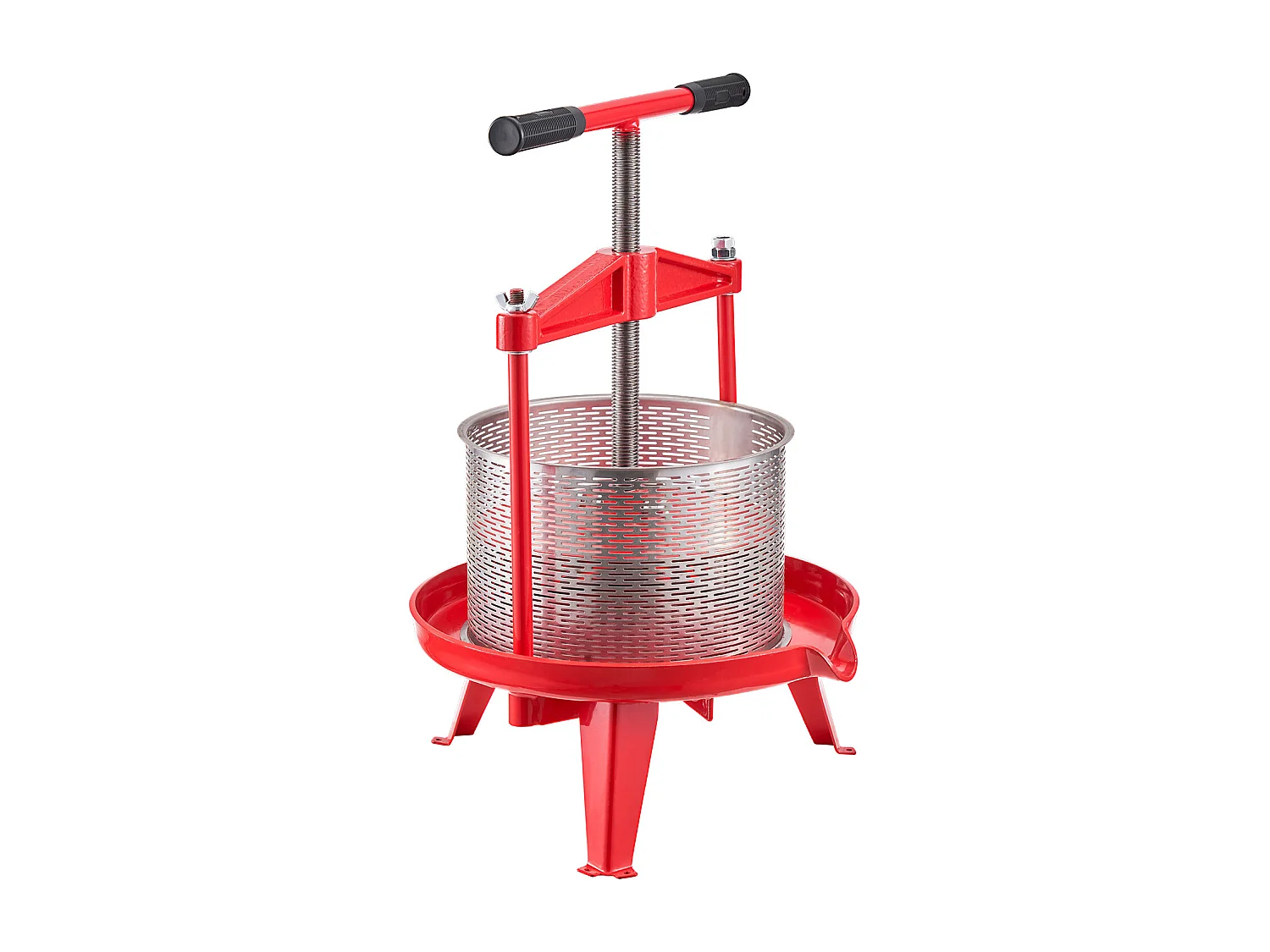 Presse Fruits SucceBuy Presse Manuelle de Fruit et de Vin, Acier Inoxydable de 9L pour la Fabrication de Jus.