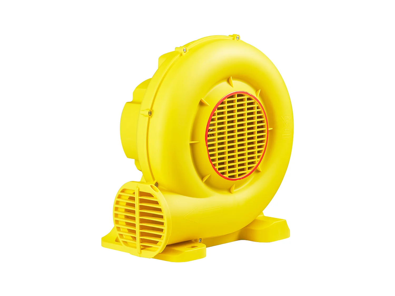Souffleur d'Air SucceBuy Souffleur d'Air 450 W pour Château Gonflable, Pompe 0,6 CV, Pompe à Air Robuste, La Couleur est Jaune