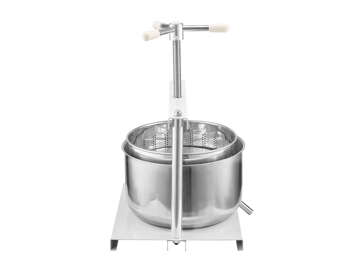 Fruitpers SucceBuy 12 L Roestvrijstalen Handmatige Fruitwijnpers voor Wijnbereiding.