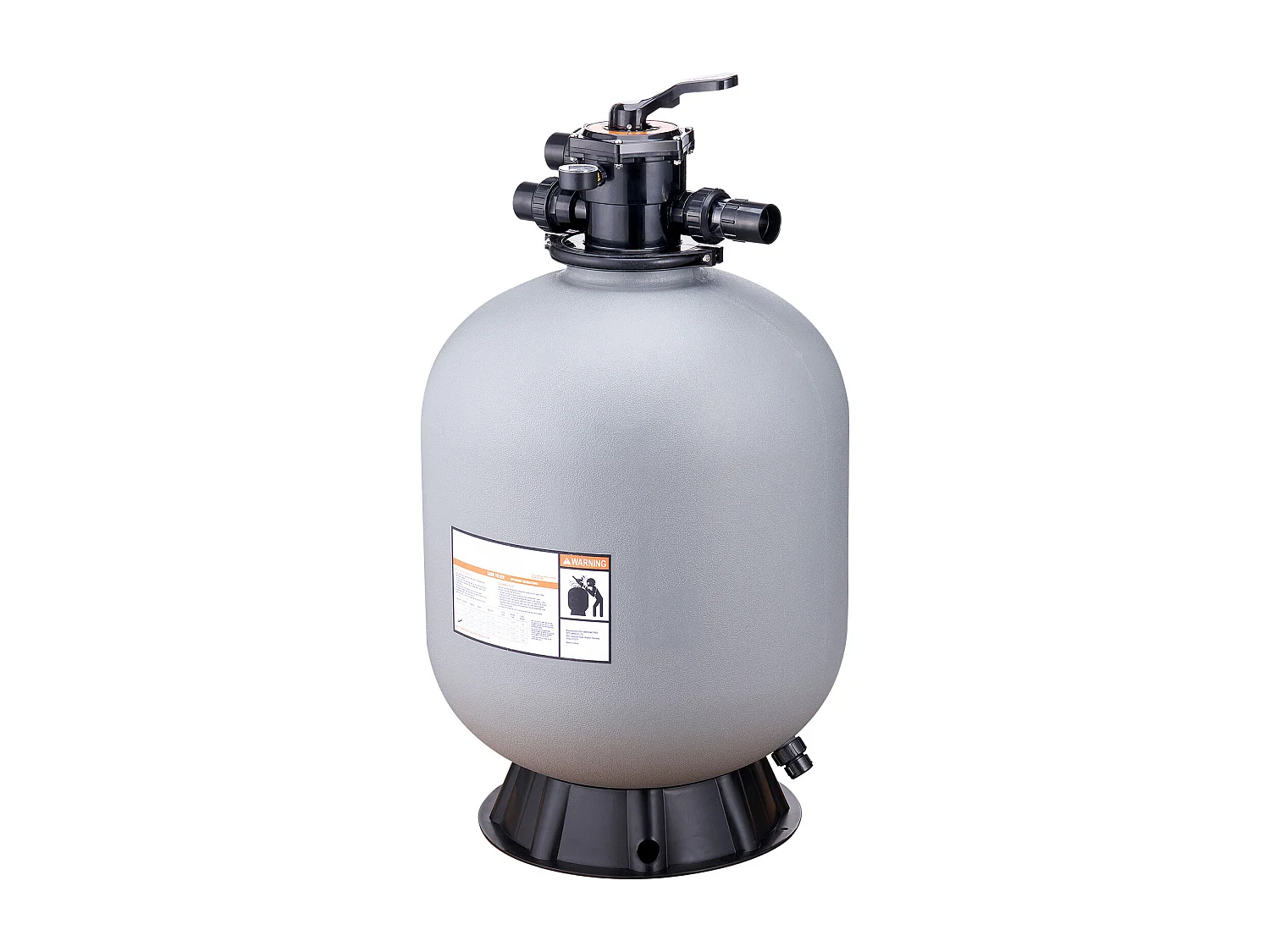 Filtre à Sable SucceBuy 60.96cm pour Piscine Hors sol avec Vanne à 7 Voies