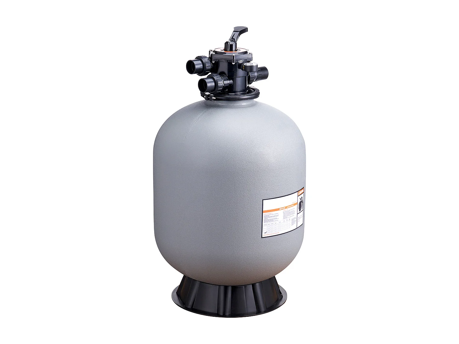 Filtre à Sable SucceBuy 60.96cm pour Piscine Hors sol avec Vanne à 7 Voies