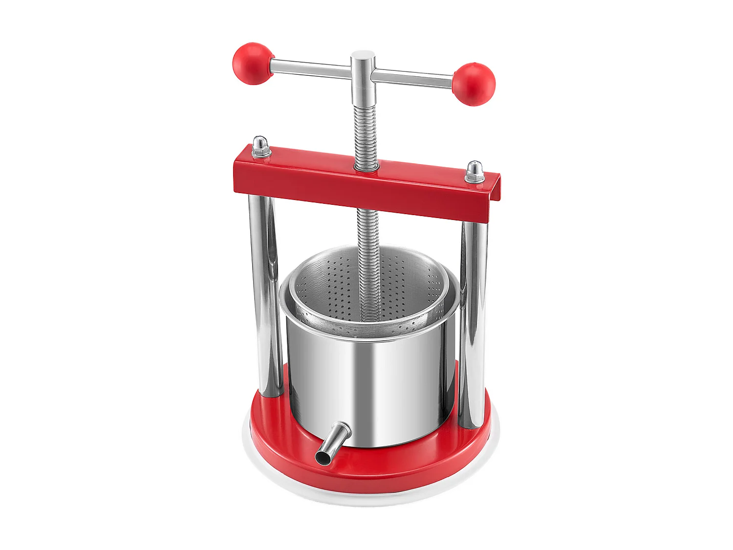 Presse Fruits SucceBuy Presse à Fruits Manuel en Acier Inoxydable, Capacité 1.5L, pour Vin Maison.