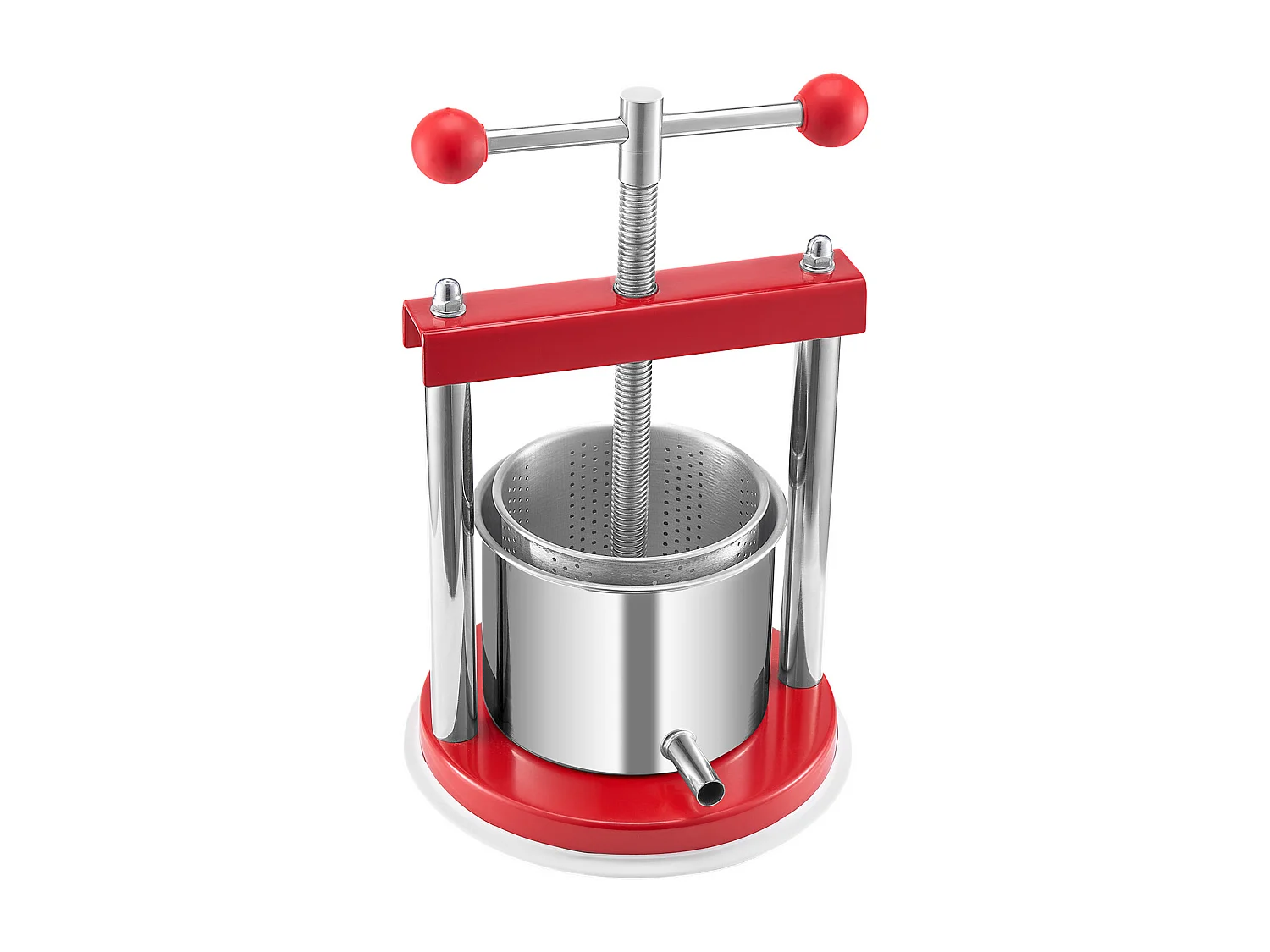 Presse Fruits SucceBuy Presse à Fruits Manuel en Acier Inoxydable, Capacité 1.5L, pour Vin Maison.