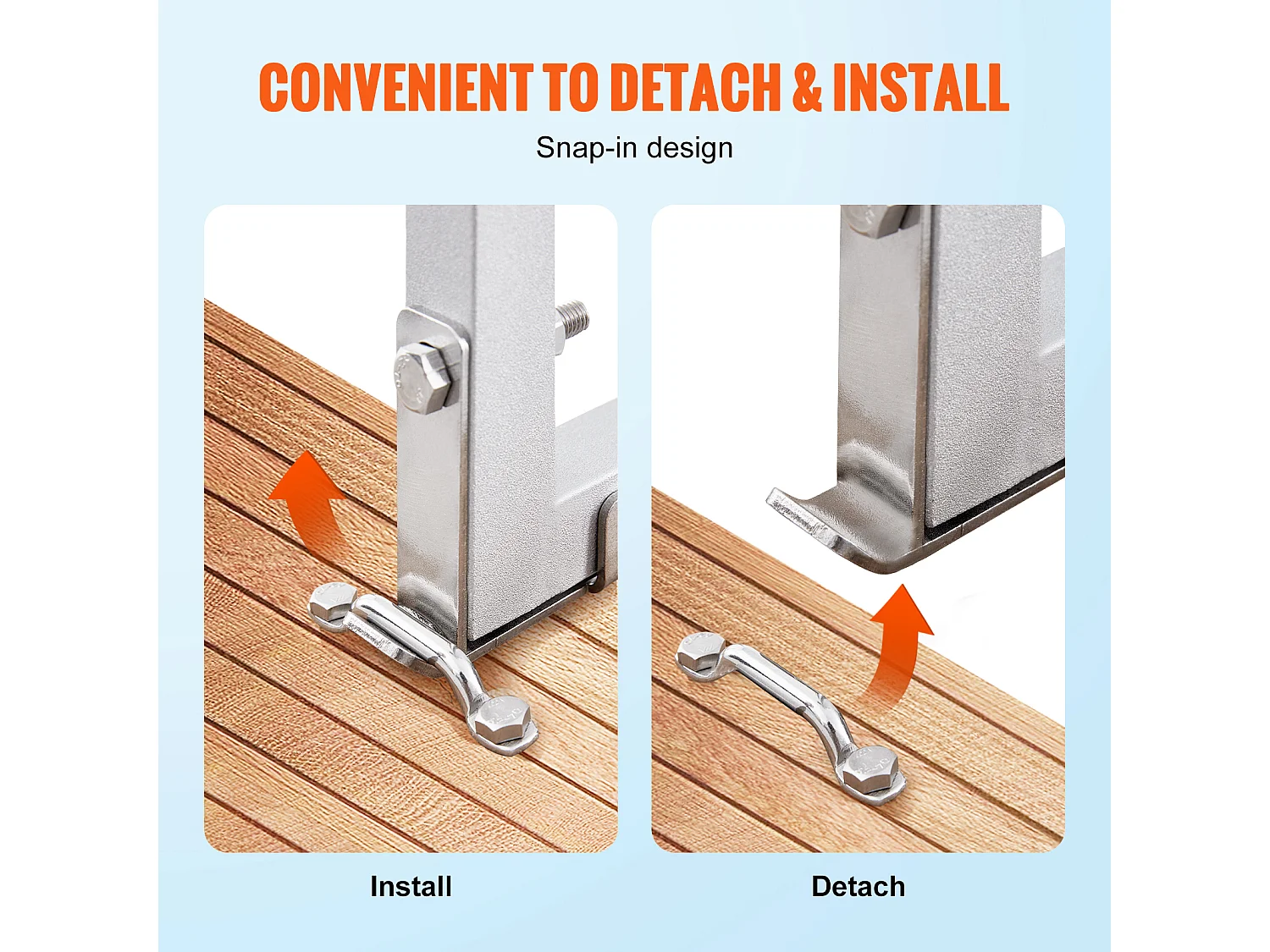 Échelle de Piscine, Échelle de Bain SucceBuy, Capacité de Charge de 226 kg, Amovible 4 Marches, en Aluminium