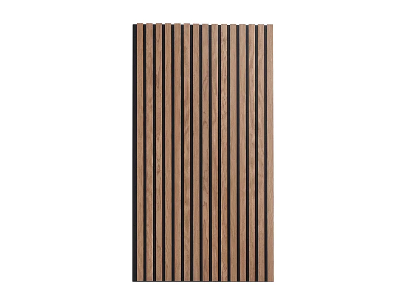 Panneaux Acoustiques à Lattes de Bois SucceBuy 120 x 60 cm, Décoration Murale Moderne, Noyer