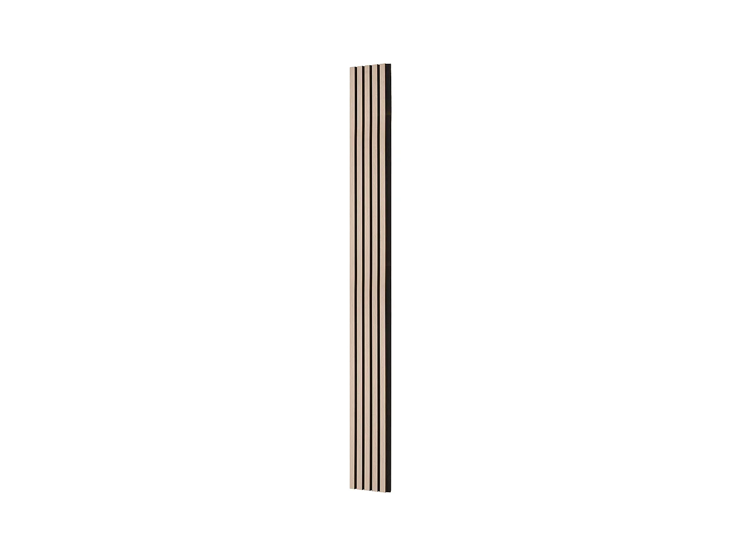 Panneaux Acoustiques à Lattes de Bois SucceBuy, Panneaux Muraux en Bois MDF, pour Décoration Murale Intérieure Moderne, 240 x 20 cm
