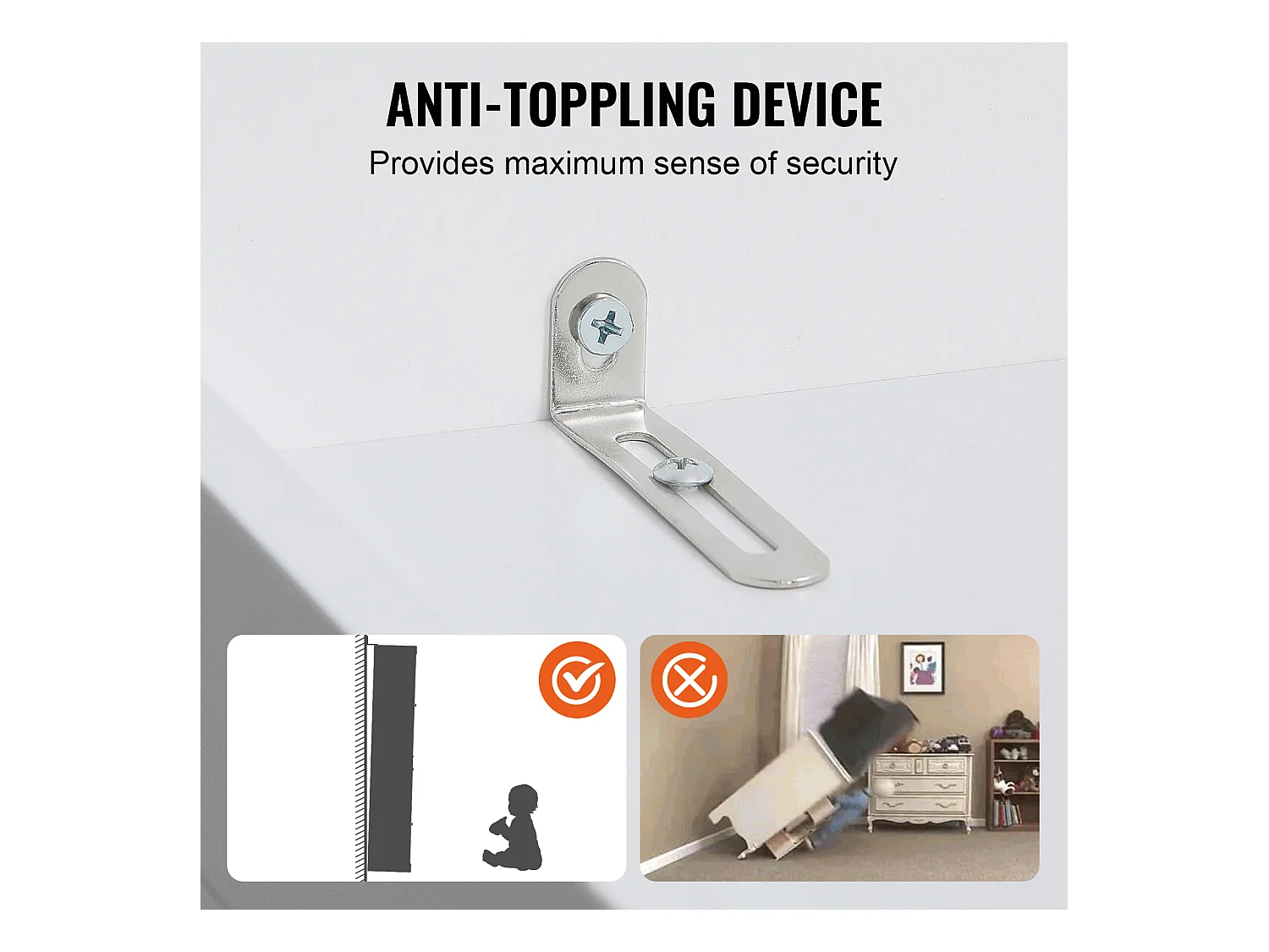 Armoire SucceBuy de Garde-Manger de Cuisine 183cm, 4 Portes, 3 Tablettes Réglables, Rangement, Conçue pour les Grandes Familles et les Restaurants