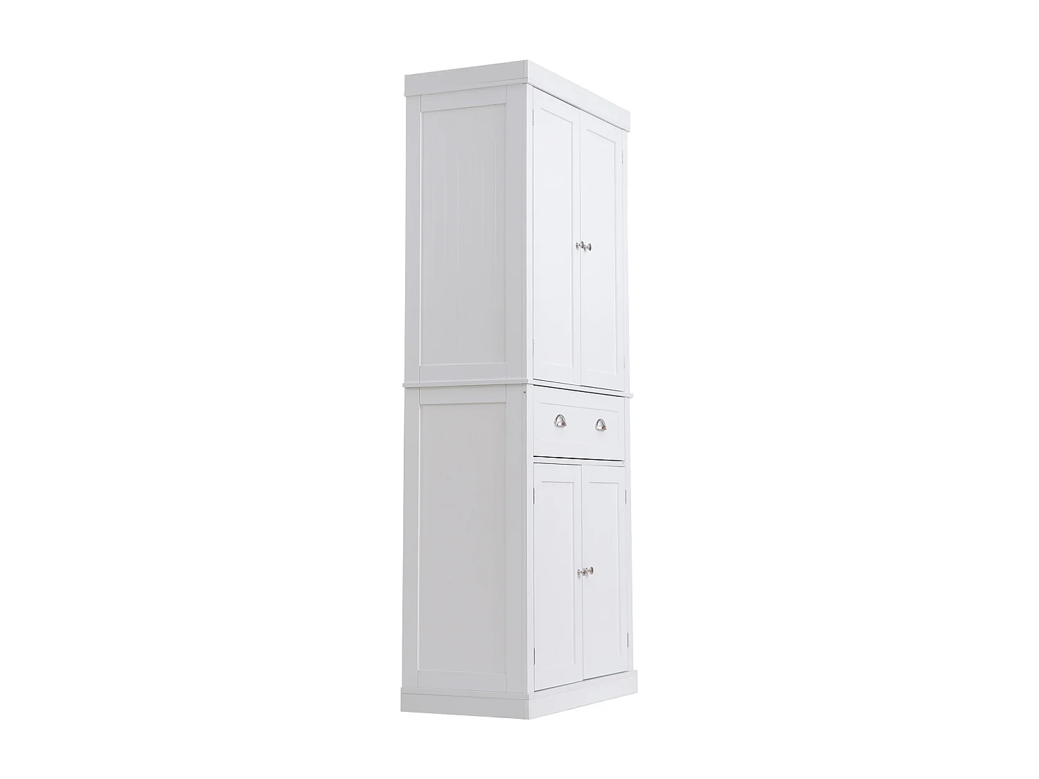 Armoire SucceBuy de Garde-Manger de Cuisine 183cm, 4 Portes, 3 Tablettes Réglables, Rangement, Conçue pour les Grandes Familles et les Restaurants