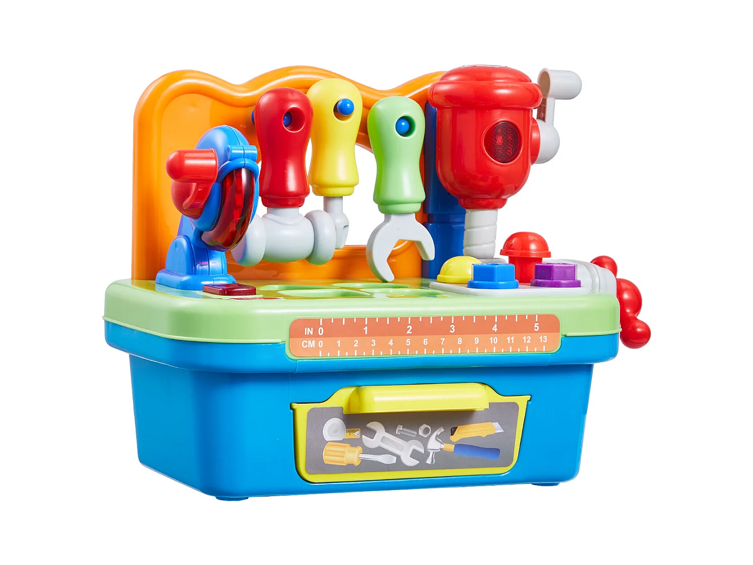 Jouet d'Établi, SucceBuy Jouet d'Établi avec Musique et Motricité pour Enfants à partir de 2 Ans