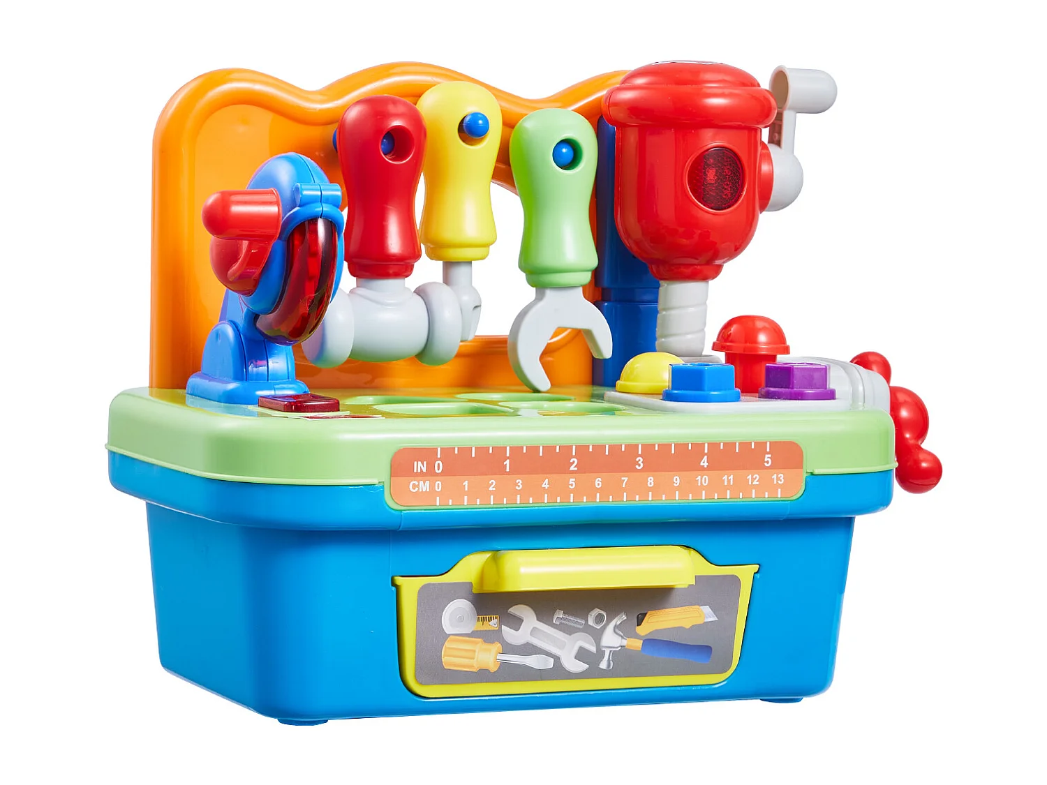 Werkbank-Spielzeug, SucceBuy Werkbank-Spielzeug mit Musik und Motorik für Kinder ab 2 Jahren