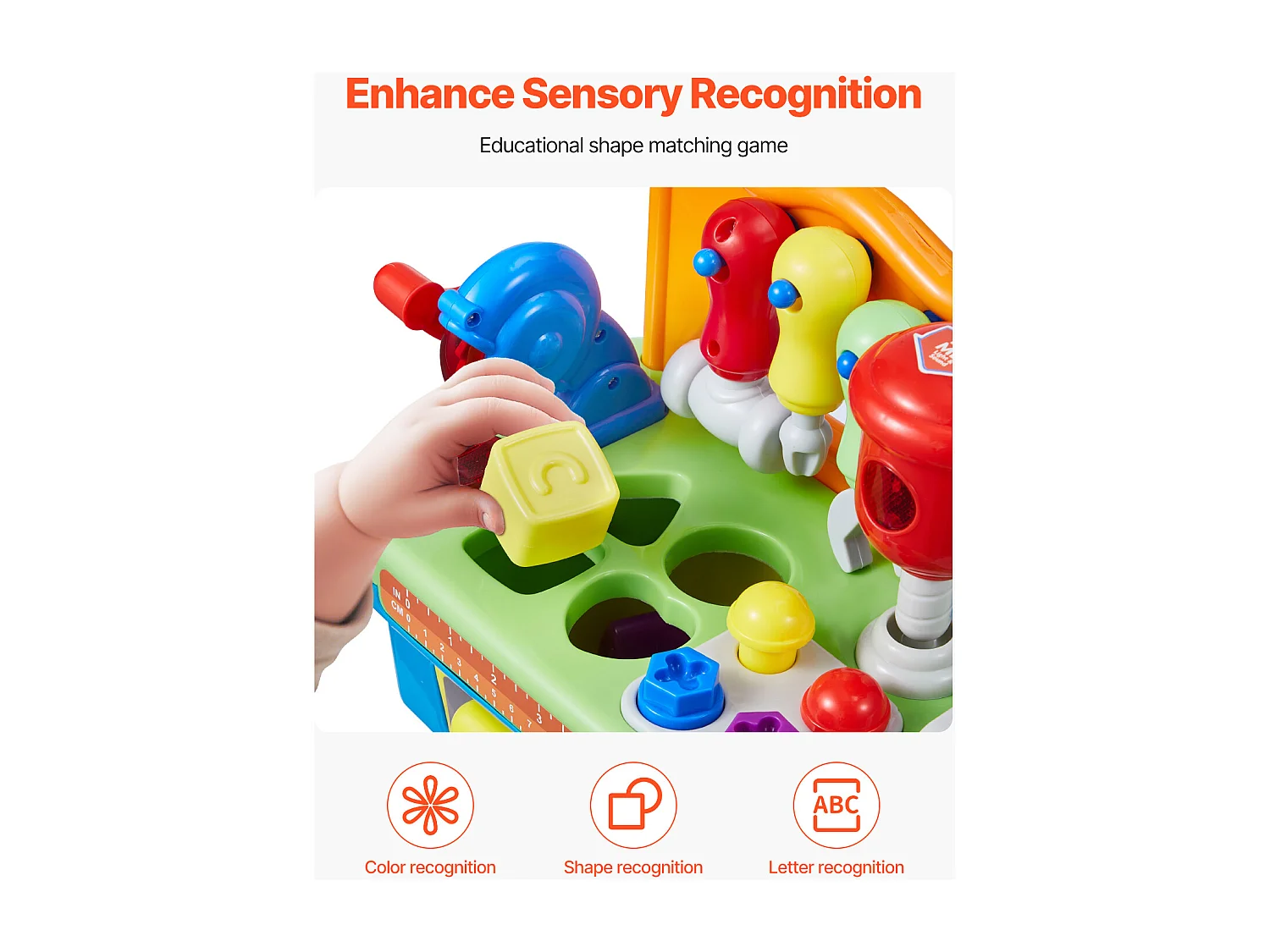 Werkbank-Spielzeug, SucceBuy Werkbank-Spielzeug mit Musik und Motorik für Kinder ab 2 Jahren