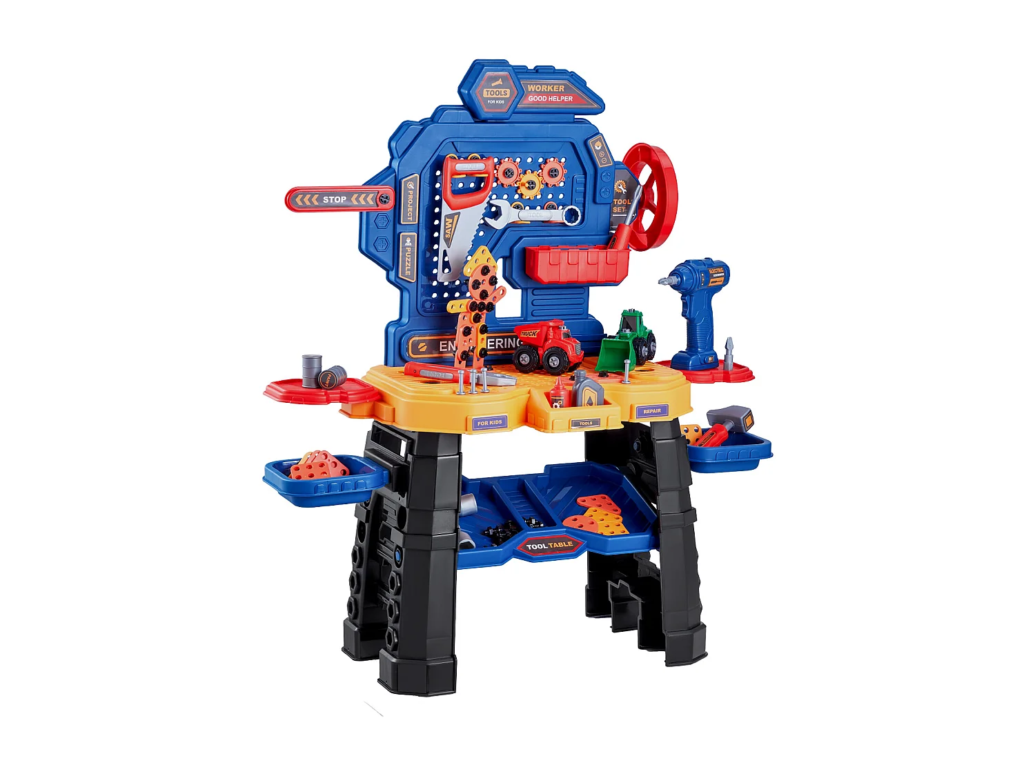 Jouet d'Établi, SucceBuy Établi pour Enfants avec Ensemble de Jouets de 181 Pièces pour les Enfants de 3 Ans et Plus