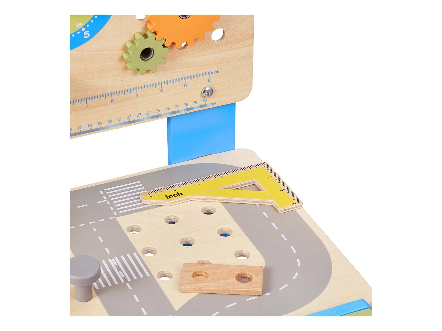 Jouet d'Établi, SucceBuy Établi en Bois pour Enfants avec 62 Pièces et Outils Réalistes