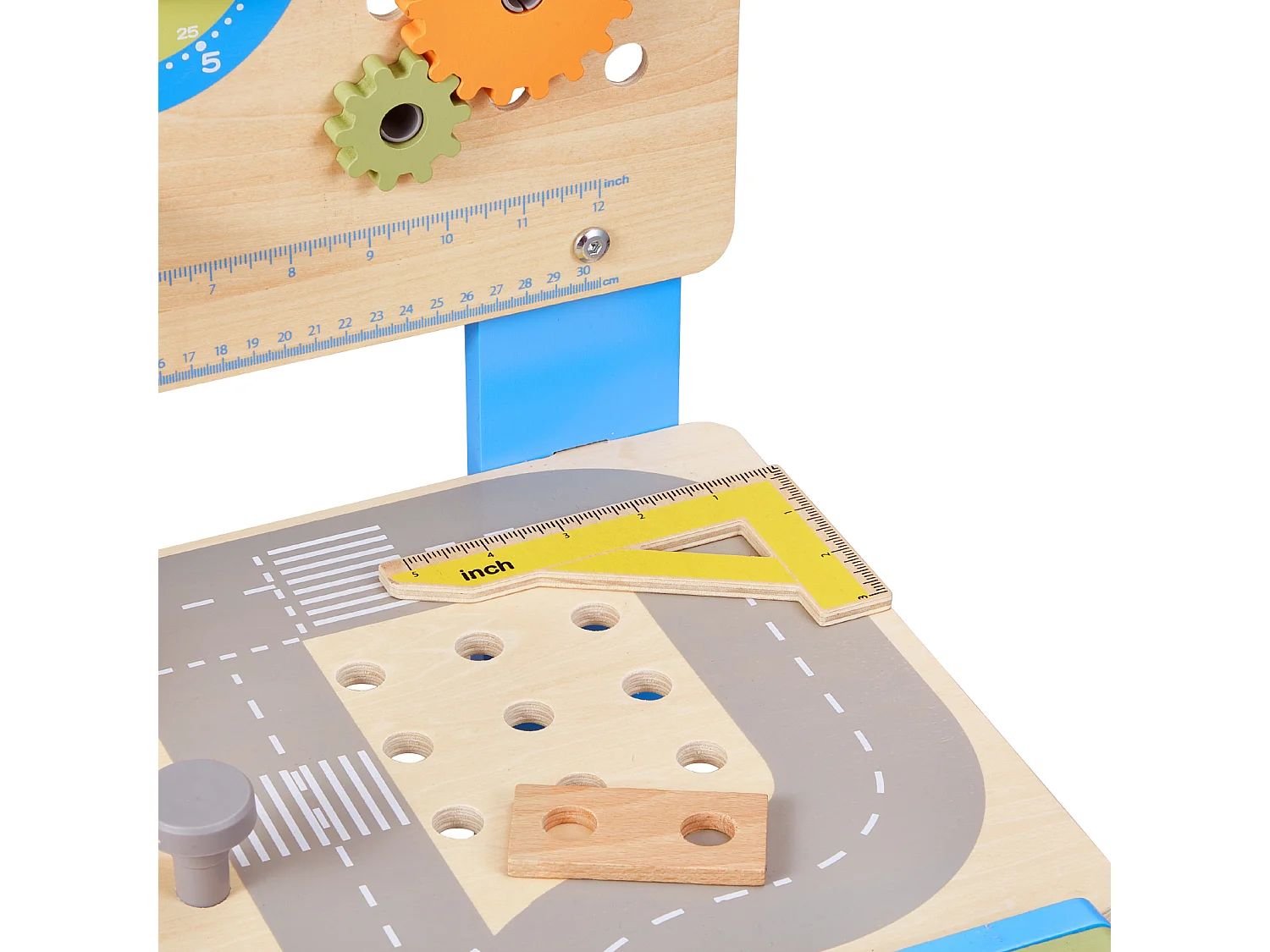 Jouet d'Établi, SucceBuy Établi en Bois pour Enfants avec 62 Pièces et Outils Réalistes