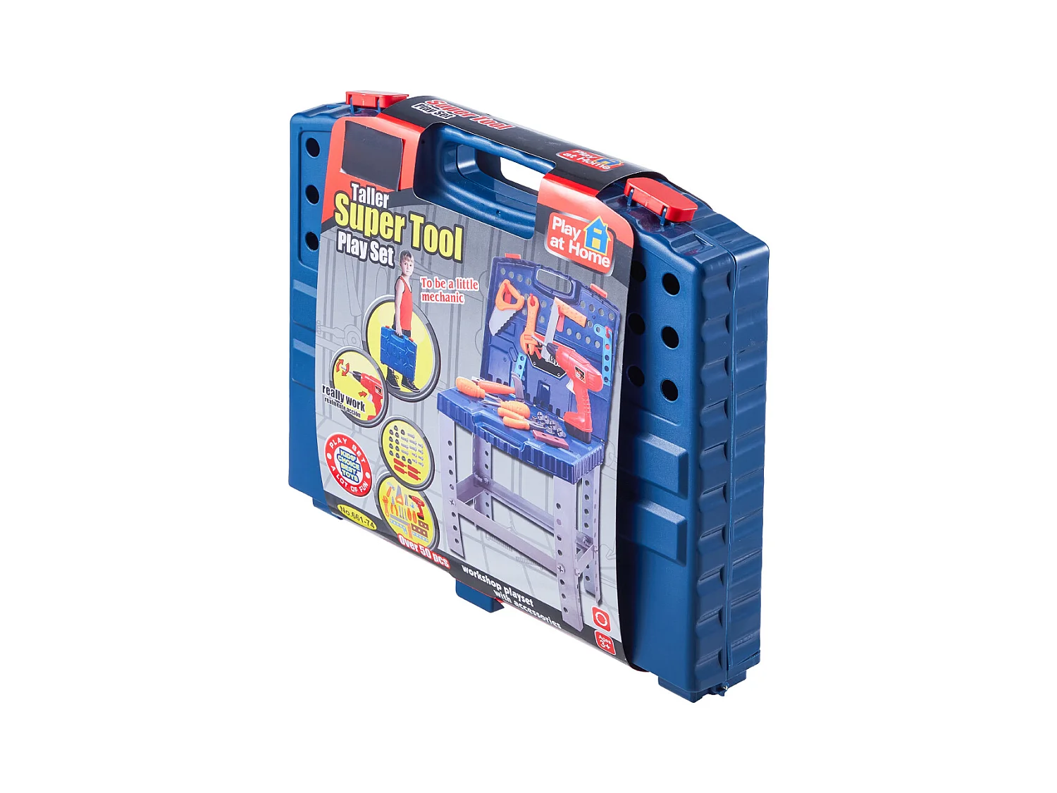 Werkbank Speelgoed, SucceBuy Kids DIY Werkbank met 56 Onderdelen en Realistische Speelgoedboor