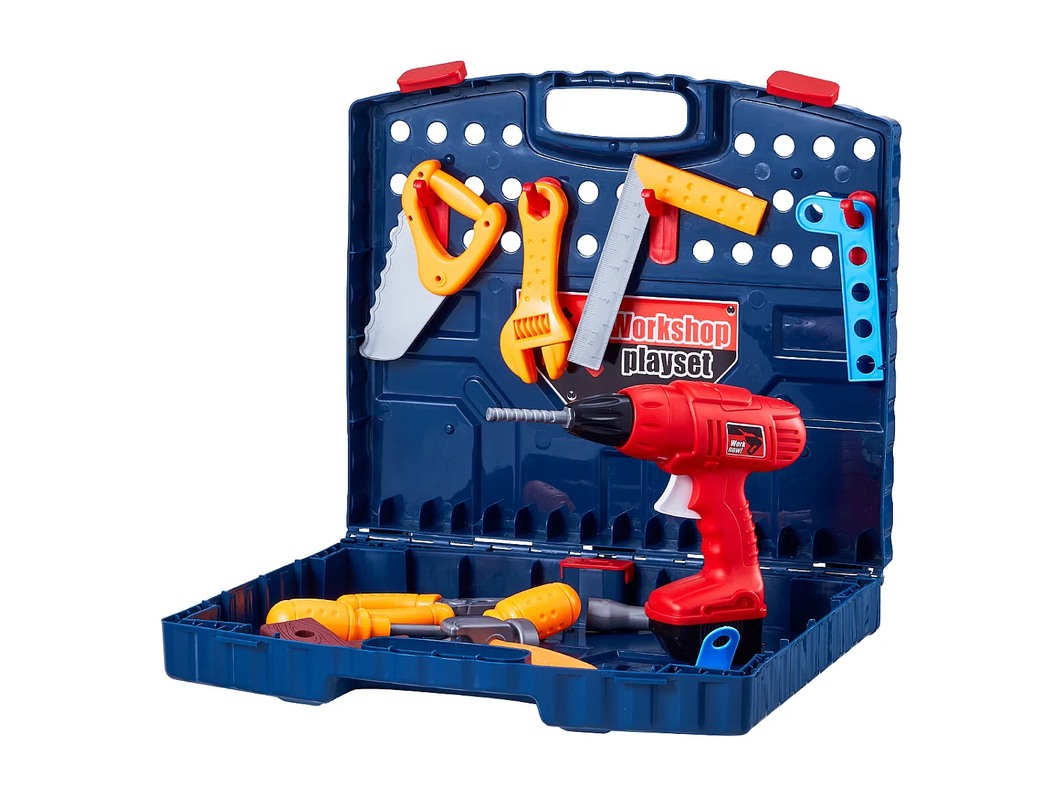 Jouet d'Établi, SucceBuy Établi de Bricolage pour Enfants avec 56 Pièces et Perceuse Jouet Réaliste