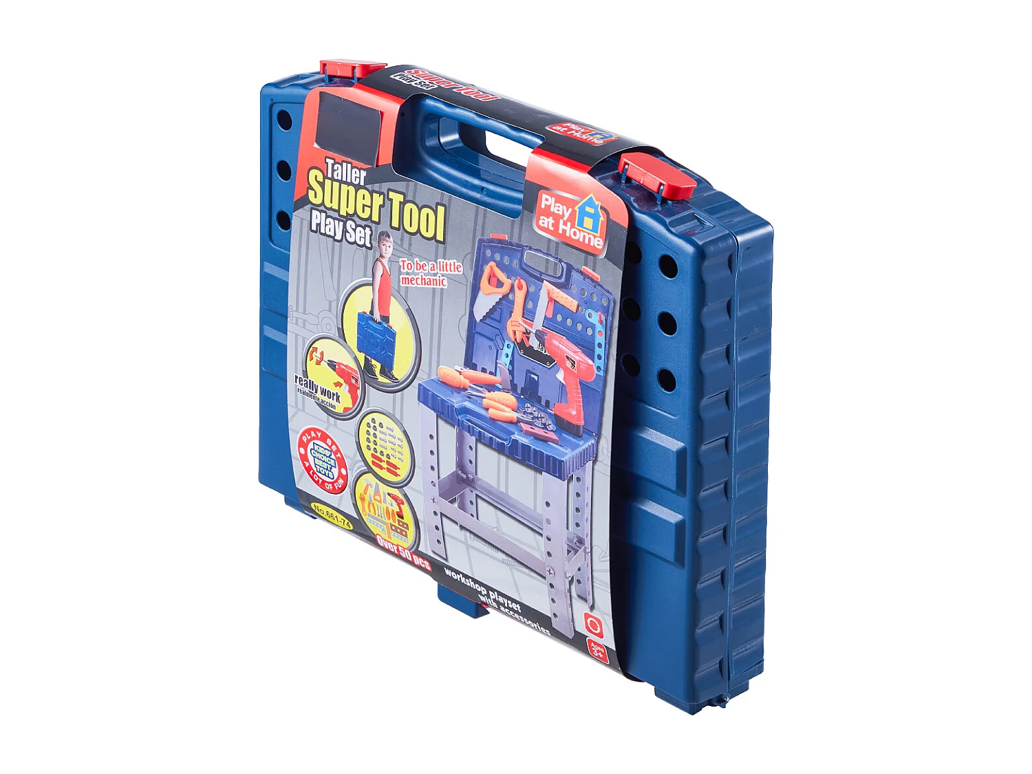 Jouet d'Établi, SucceBuy Établi de Bricolage pour Enfants avec 56 Pièces et Perceuse Jouet Réaliste