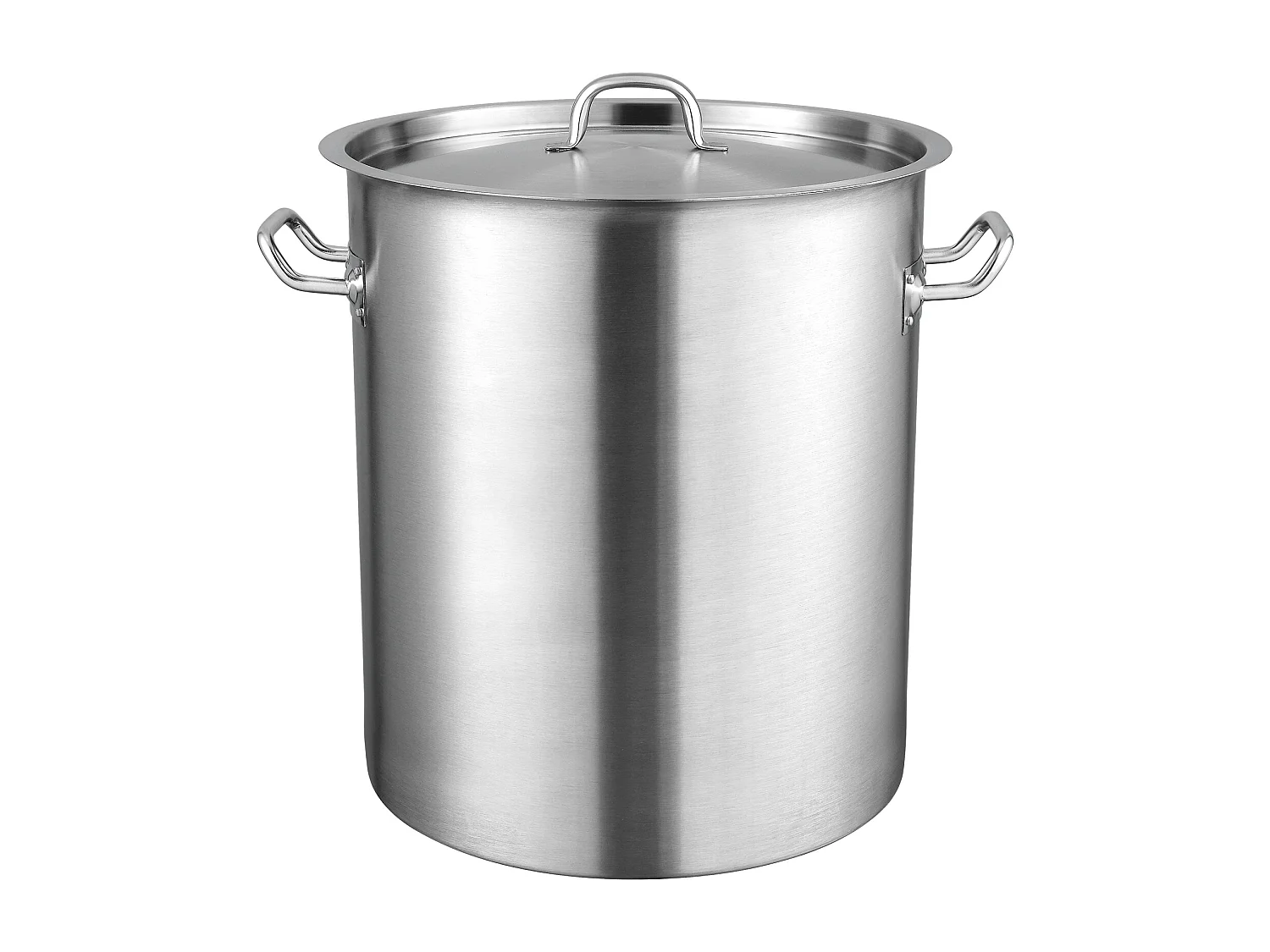 Marmite en Acier Inoxydable SucceBuy de 42 L - Grande Marmite de Cuisine avec Couvercle, Idéale pour Cuisson en Grande Quantité et Restauration