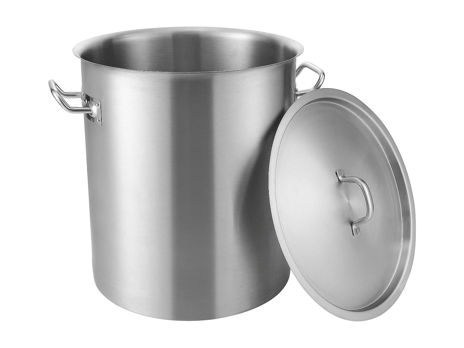 Marmite en Acier Inoxydable SucceBuy de 42 L - Grande Marmite de Cuisine avec Couvercle, Idéale pour Cuisson en Grande Quantité et Restauration