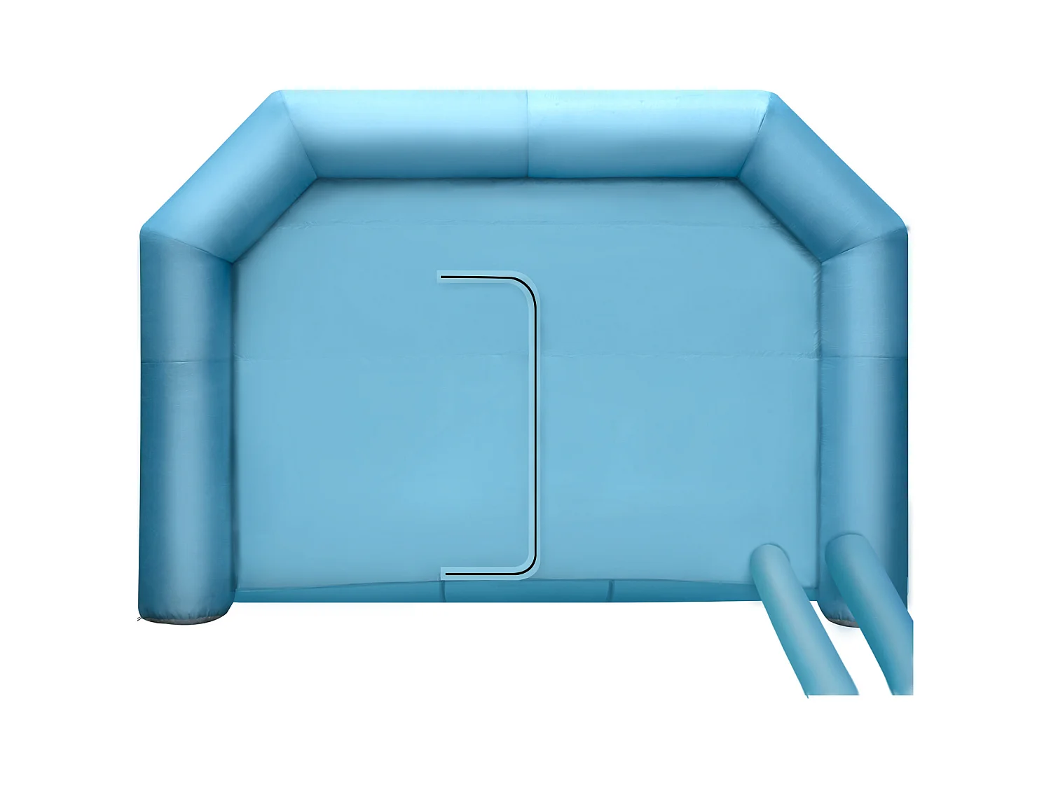 Cabine de Peinture Gonflable SucceBuy Cabine de Peinture Gonflable 8.99 x 6 x 3.96 m avec Filtre et Souffleurs