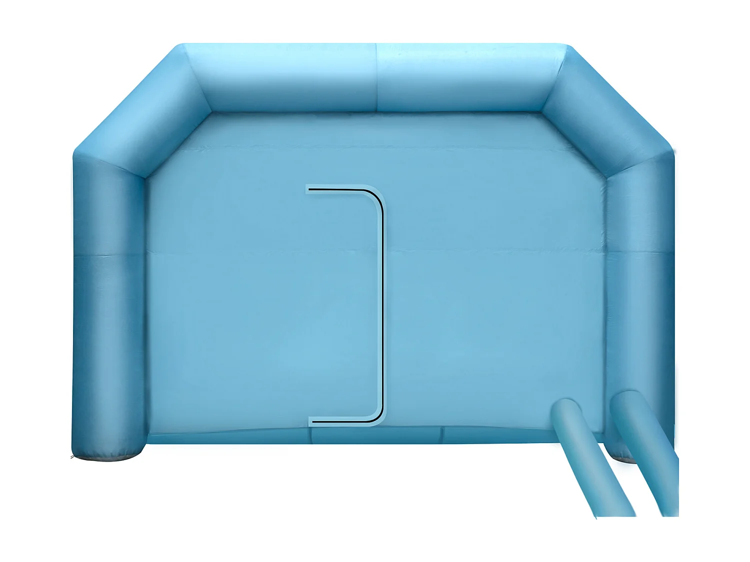 Cabine de Peinture Gonflable SucceBuy Cabine de Peinture Gonflable 8.99 x 6 x 3.96 m avec Filtre et Souffleurs