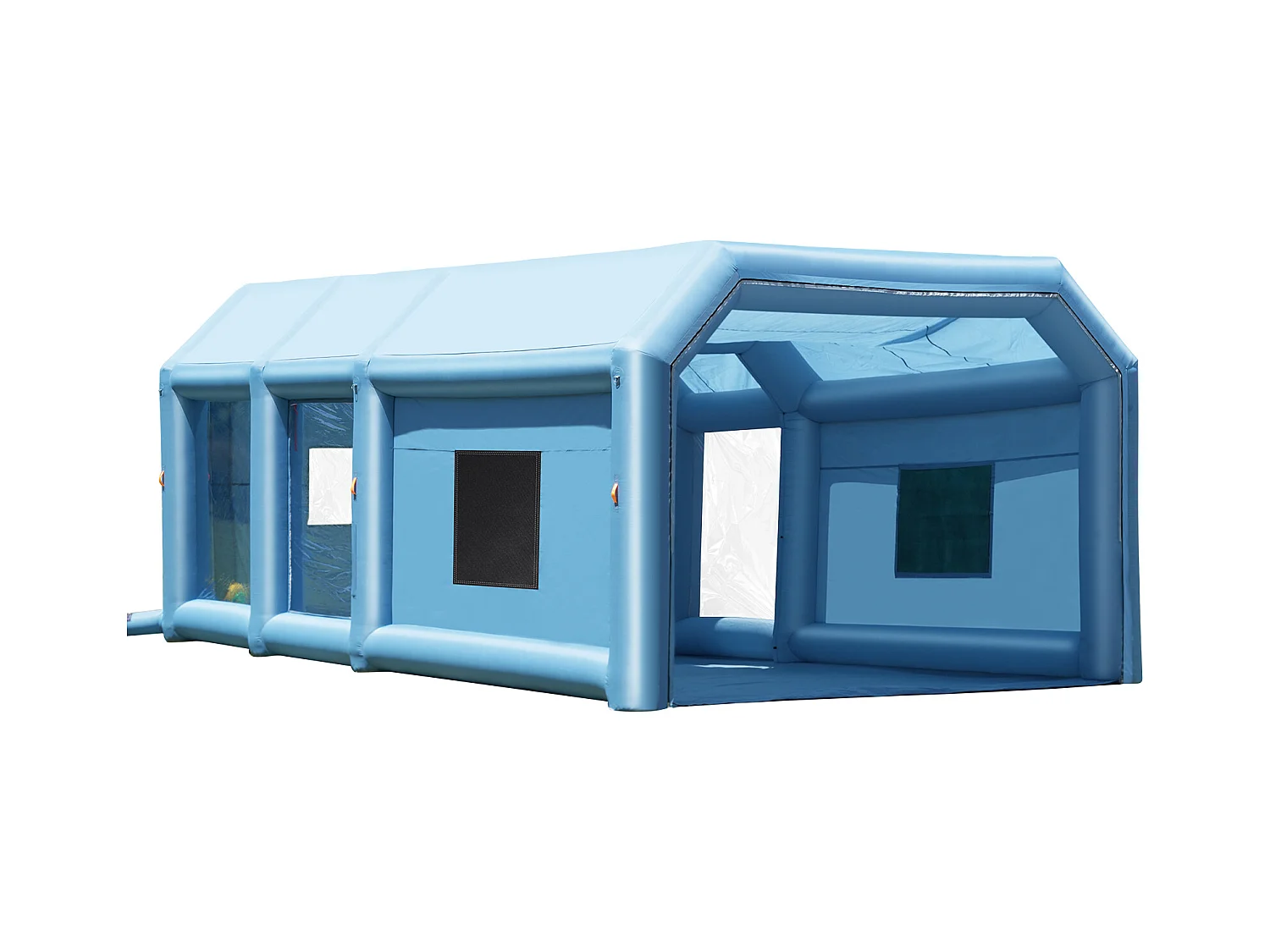 Cabine de Peinture Gonflable SucceBuy Cabine de Peinture Gonflable 9.99 x 6.4 x 4.51 m Cabine de Pulvérisation Gonflable 1100 W + 750 W