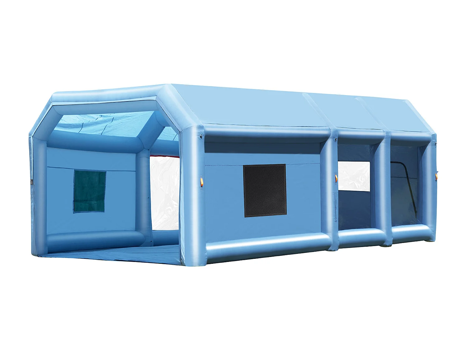 Cabine de Peinture Gonflable SucceBuy Cabine de Peinture Gonflable 9.99 x 6.4 x 4.51 m Cabine de Pulvérisation Gonflable 1100 W + 750 W