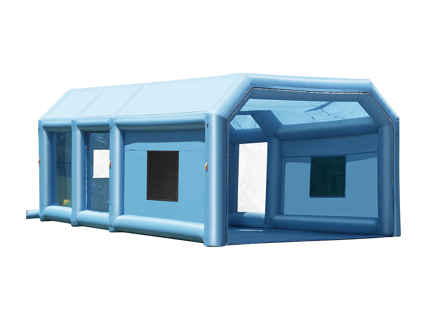 Cabine de Peinture Gonflable SucceBuy Cabine de Peinture Gonflable 9.99 x 6.4 x 4.51 m Cabine de Pulvérisation Gonflable 1100 W + 750 W