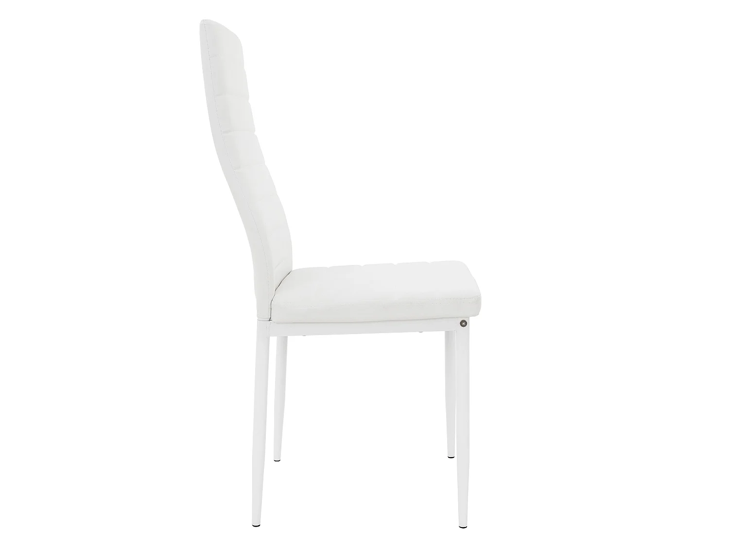 ML-Design Set 4 sedie sala da pranzo similpelle bianco sedie cucina con schienale imbottite gambe metallo ergonomiche moderne per tavolo soggiorno