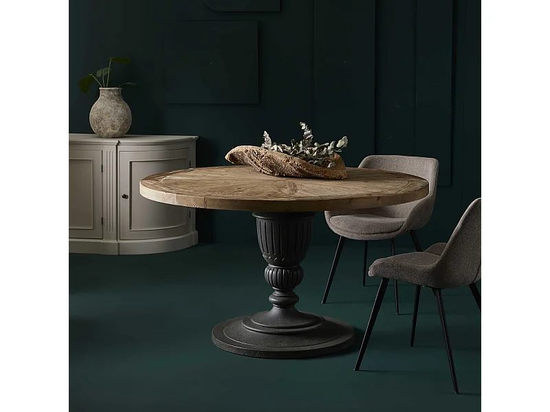 Gueridon en vieux pin L140 cm - MAGISTRAL