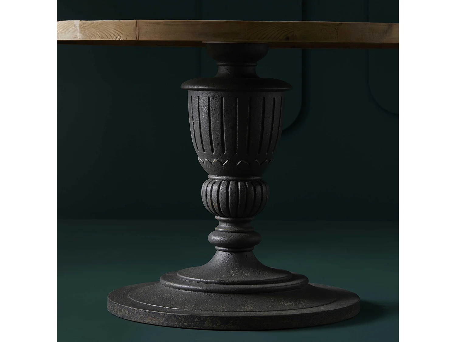 Bijzettafel van oud dennenhout L140 cm - MAGISTRAL