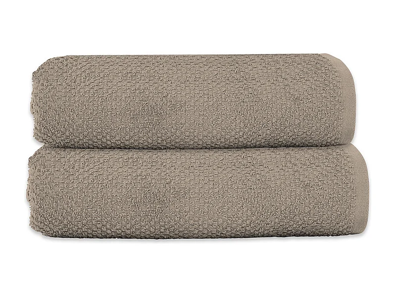 Lot 2 serviettes de bain 70x140 coton éponge