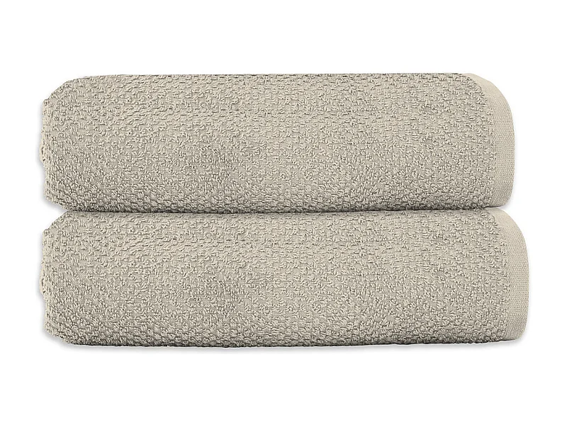 Lot 2 serviettes de bain 70x140 coton éponge