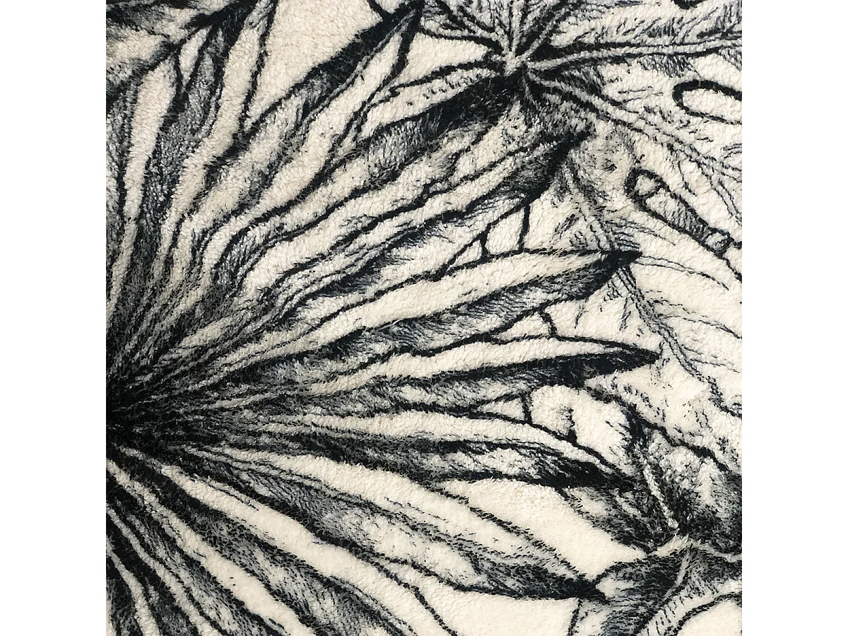 Tapis de bain antidérapant imprimé feuillage 50x80cm