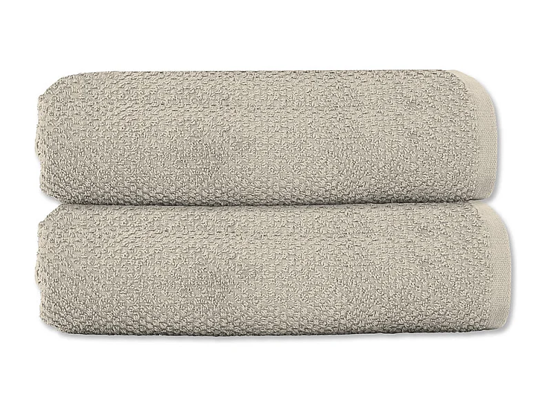 Lot 2 serviettes de toilette 50x90 coton éponge