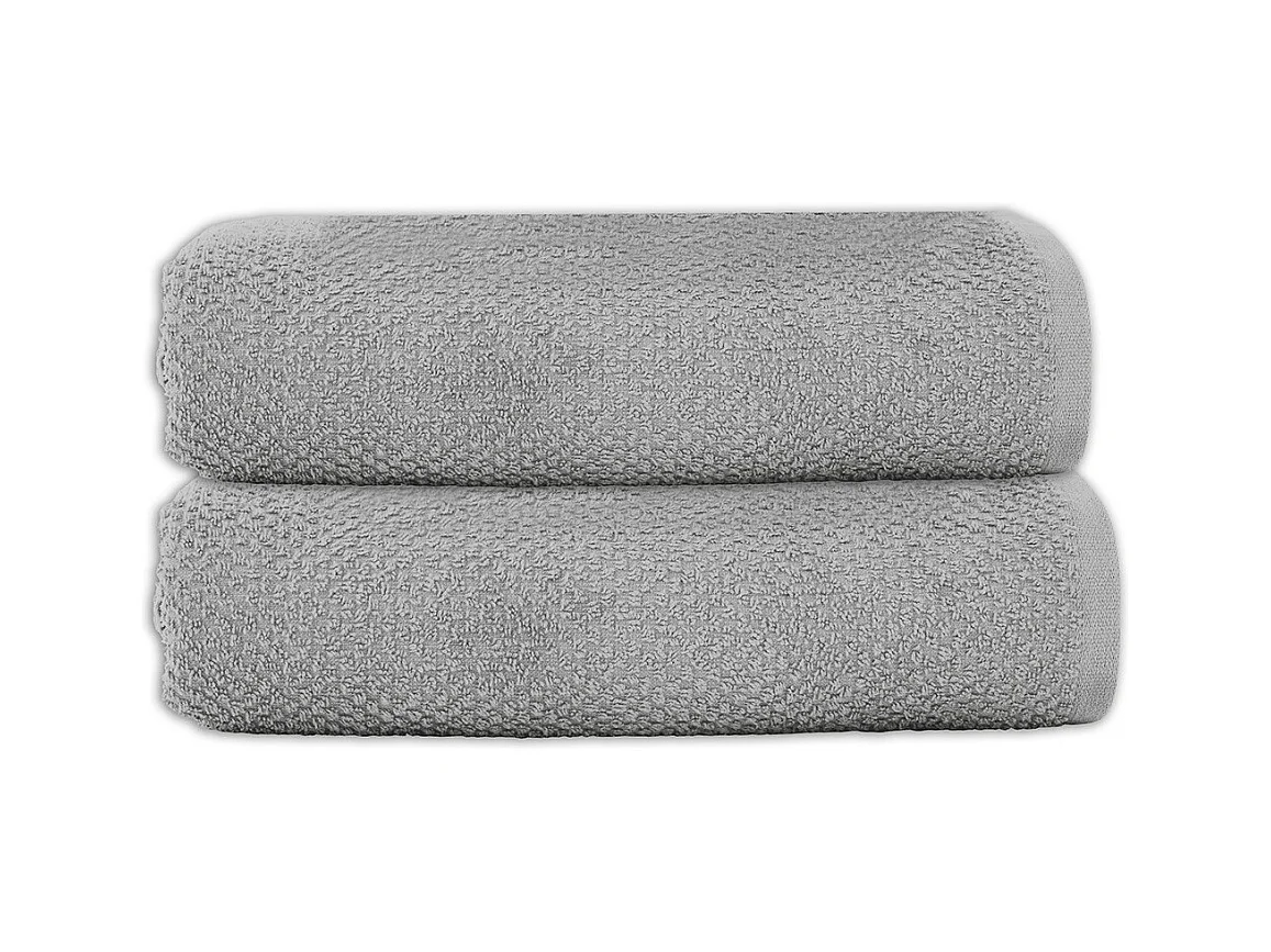 Lot 2 serviettes de bain 70x140 coton éponge