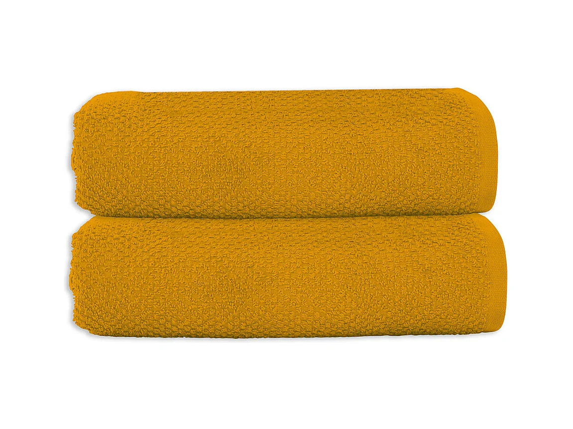 Lot 2 serviettes de bain 70x140 coton éponge