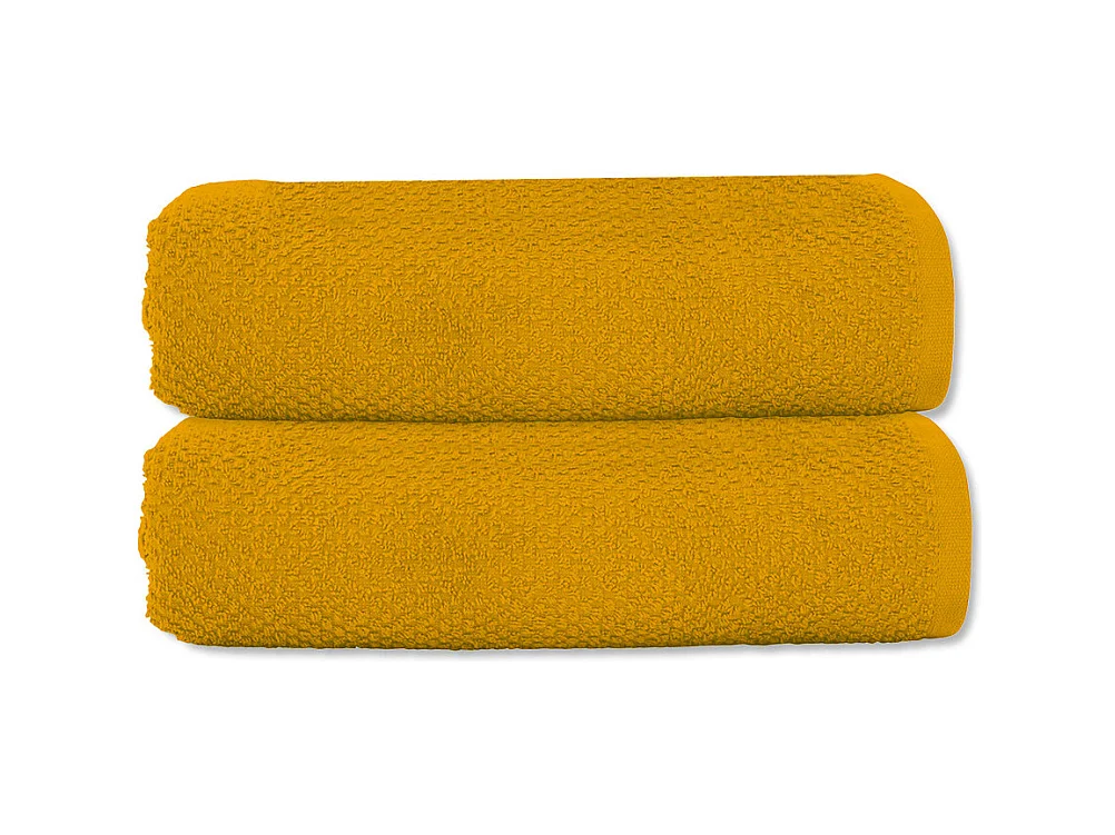 Lot 2 serviettes de toilette 50x90 coton éponge