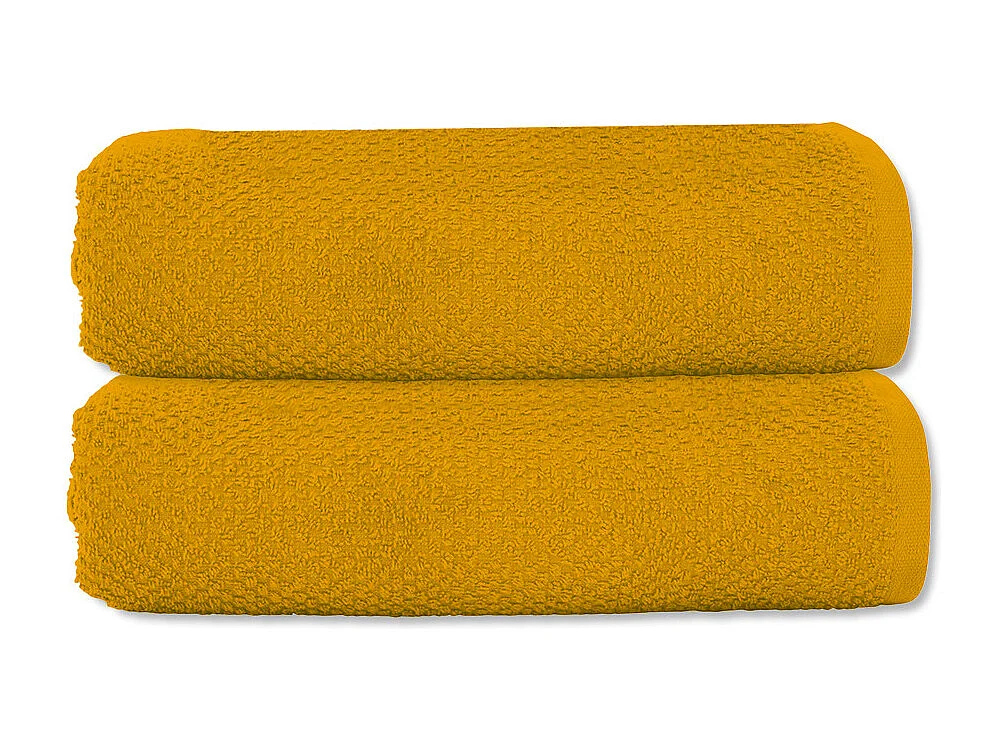 Lot 2 serviettes de toilette 50x90 coton éponge