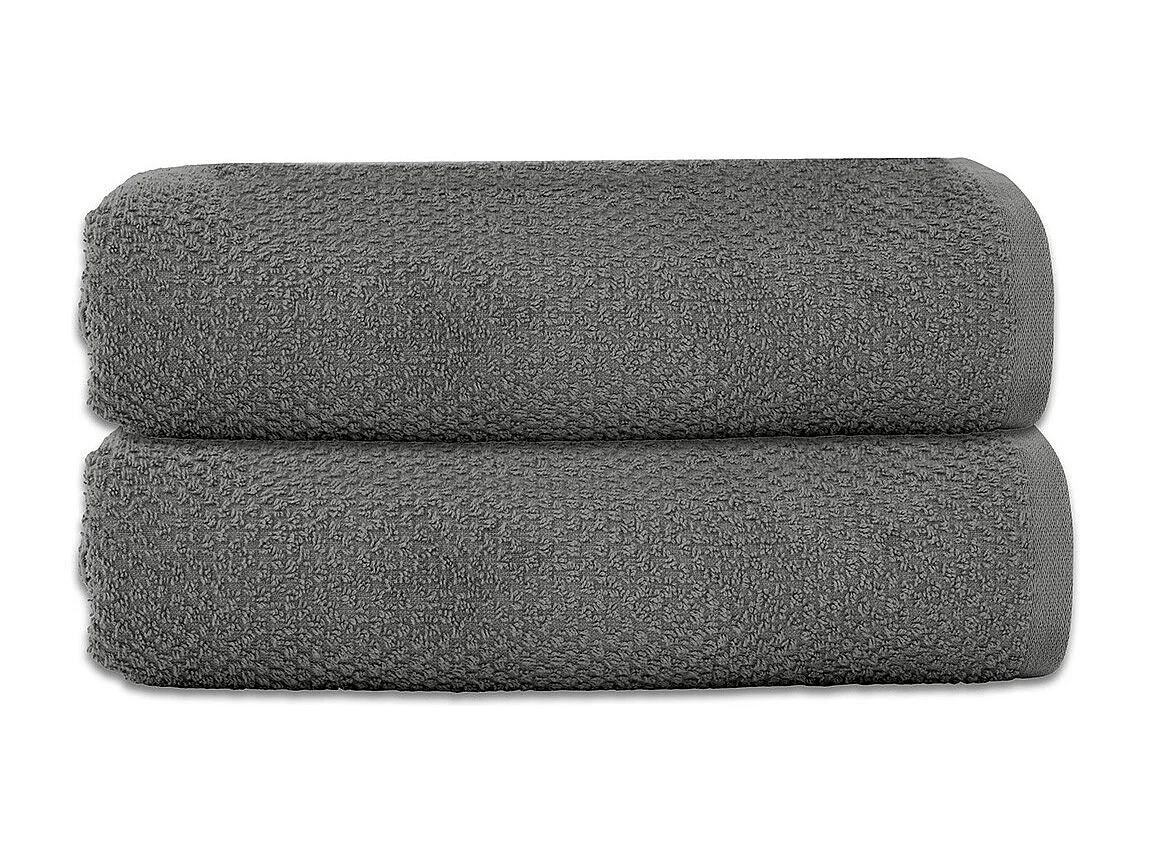 Lot 2 serviettes de bain 70x140 coton éponge